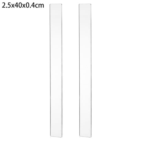 2Pcs Kitchen Depth Guide Baking Accessories Fondant Icing Acrylic Balance Ruler Thickness Ruler Biscuit Smoother Cake Rolling Tools 2.5X40X0.4CM