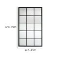 thumbnail image 5 of Benjara Mirror with Sleek Grid Design Metal Frame, Black, 5 of 5