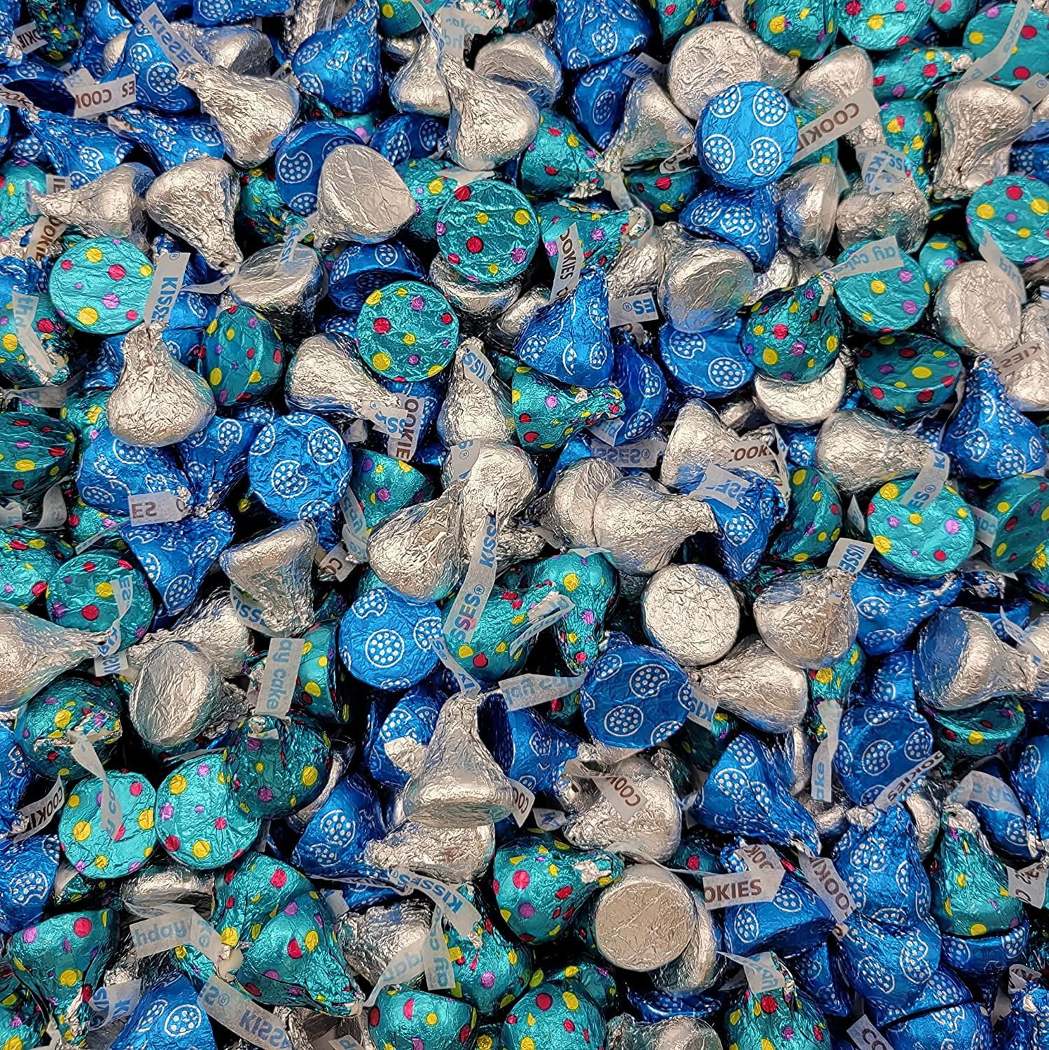 Hersheys Kisses Assorted Kisses Silver Milk Chocolate, Birthday Cake