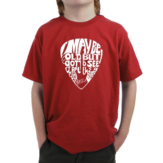 Boy's Word Art T-shirt - Guitar Pick