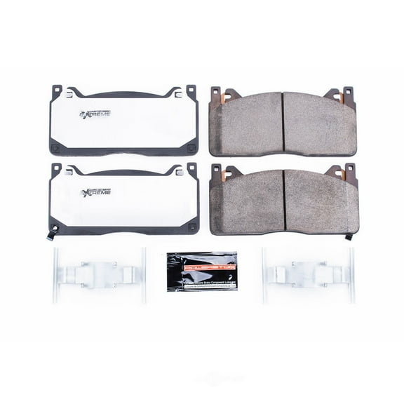 Power Stop Z26-1853 Power Stop - Front Z26 Street Performance Carbon-Fiber Ceramic Brake Pad For 2016-2020 Ford Mustang Shelby Gt350