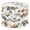 Color 4, variant on Linen Drum Lamp Shades Birds Branches Floral Blossoms Soft Blue 13" x 13" x 10" Lampshade for Table Lamps Floor Lamps Lamp Shade Replacement Easy Assembly Required