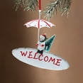 thumbnail image 4 of Fiudx Artículos en oferta con ofertas flash Decoraciones navideñas Creativas Paraguas de hierro pintado Pequeño colgante Ventana de exhibición Árbol de Navidad Escalera Paraguas colgante, 4 of 6