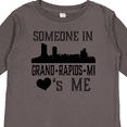 thumbnail image 4 of Inktastic Grand Rapids Michigan Someone Loves Me Boys or Girls Long Sleeve Toddler T-Shirt, 4 of 5