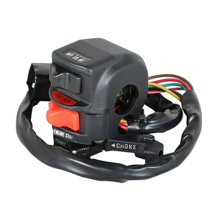 munirater Combination Control Switch Start Light Kill Switch Start Stop Choke 46091-1462 Replacement for KLF300 1988-2004