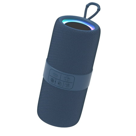 Dammyty Portable Bluetooth Speaker with Deep Bass Basser Wireless Stereo Sound Bluetooth Speaker With 5.3 IP67 Waterproof TWS Pairing for Home Party Outdoor（Blue）