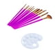 thumbnail image 4 of 12Pcs Paintbrush Nylon Fiber Art Brush Watercolor Oil Painting Set with Pack and PaletteTYP317 Rose Red, 4 of 10