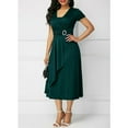 thumbnail image 1 of AMERTEER Womens Grande Taille Maxi Cocktail Soirée de Mariage Formelle Midi Robes Longues, 1 of 4