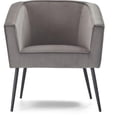 thumbnail image 3 of Adore Decor Rani Modern Velvet Accent Chair in Gray, 3 of 12