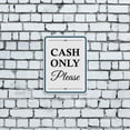 thumbnail image 2 of Portrait Round Plus Cash Only Please Wall or Door Sign | Public Shop/Cafe Decor - Medium, 2 of 9