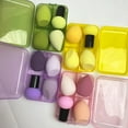 thumbnail image 2 of LNGOOR Mushroom Head Makeup Sponge Set - Soft Alcohol Free Beauty Blender Tools for Flawless Foundation Application - Versatile Dry & Wet Use Cosmetic Applicators - Durable Other Material, 2 of 6