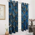 thumbnail image 2 of Ocean Cute Mermaid Modern Window for Living Room Curtains for Child Bedroom Kitchen Decor Blinds Drapes, 2 of 7