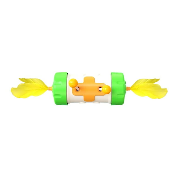 Juguetes De Vaso De Varita Con Pluma Y Bola, Juguetes Interactivos Para Gatos, Resortes Para Gatos, Palo De Burla Con Plato Giratorio Para Gatos De Interior seitruly PT001702-01