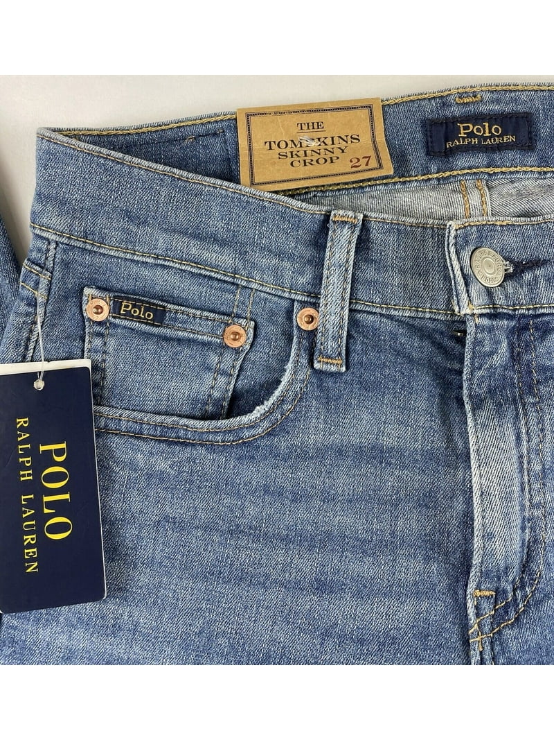 【新品】POLORALPH LAUREN TOMPKINSスキニージーンズ26 Polo Ralph Lauren BLUE Women's The Tompkins Skinny Crop