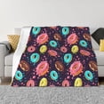 thumbnail image 1 of Fotbe Donuts1 Manta de Franela con Estampado, Manta Ultrasuave para Cama, Sofá, Auto, Hipoalergénica y Antibolitas-80"x60", 1 of 6