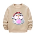 thumbnail image 3 of DxhmoneyHX Kids Clothes Glow in The Dark Christmas Sweatshirts Comfy Warm Fleece&nbsp;Lined Blouses Cute Retro Santa Long Sleeve Tops Festival Outfits Size 100, 3 of 7