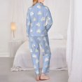 thumbnail image 6 of Goofa Cute Poodle Dog Printed Women’s 2 Piece Pajama Set Super,Pajamas Women's Long Sleeve Sleepwear Soft Button Down Loungewear Pjs Lounge Set Nightwear-XX-Large, 6 of 9