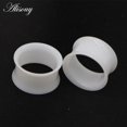 thumbnail image 1 of 2 uds., blanco, negro, acrílico transparente, tapón para túnel de oreja, medidores de oreja, Piercing, doble sillín curvo, expansor, joyería para el cuerpo Tan Jianjun unisex, 1 of 2