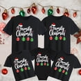 thumbnail image 1 of Ropa a juego para la familia en Navidad 2024, camisetas de manga corta para padre, madre, niños y bebés, ropa de fiesta, atuendos con apariencia familiar, 1 of 5