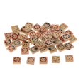 thumbnail image 2 of veasfak 50pcs Assorted Wooden Square Buttons Scrapbook DIY Sewing Craft Accessories, 2 of 7