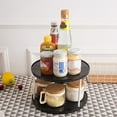 thumbnail image 6 of HEALEEP 1Pcs Rotating Shelf Organizer Spice Rack Round Plastic 10.4 x 10.4 x 6.7in Home Use, 6 of 8