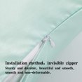 thumbnail image 2 of Satin Body Pillowcase for Hair and Skin, Silky Slip Cooling Body Pillow Cover with Hidden Zipper, Cyan, 20" x 54", 2 of 5