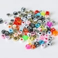 thumbnail image 5 of 1100 Pieces A-Z Letter Beads, 7x4mm Sorted Alphabet Beads and White Acrylic Letter Bead Kit, Vowel Letter Beads for Jewellery Making & Crafts & Name Bracelets, 5 of 7