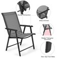 thumbnail image 4 of Giantex Folding Dining Chair, Portable Armrest Chairs for Indoor & Outdoor Use, 4 of 8