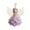 Purple, variant on Christmas Handmade Crochet Angel Decoration, Christmas Tree Cute Knitted Pendant Crochet Doll Hanging Ornament