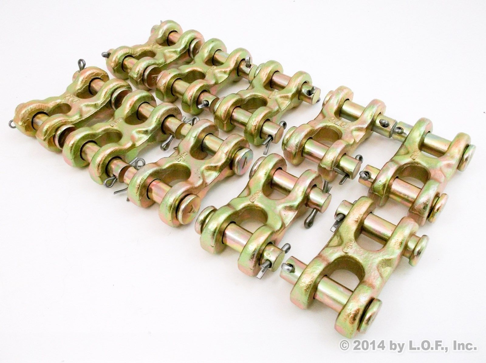 Red Hound Auto (10) Safety Chain RePair Link 3/8 Inches Twin Clevis G70