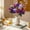 Purple, variant on Household Decorative Flowers Artificial Silk Flower Simulation Display Flower, Velvet-Touch Petals, Lifelike Foliage, Bendable Stem Cluster for Vase, Tablescape & Romantic Décor