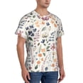 thumbnail image 2 of Vsdgher Watercolor Floral Print Men's Dry Fit Mesh Athletic Shirts Moisture Wicking Tennis T-Shirt Tops, 2 of 9