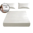 thumbnail image 2 of Fitted Sheet - 79 x 71 Inches Deep Pocket Bed Cover - All-Around Elastic Mattress Protector - Soft Wrinkle Resistant Microfiber Bottom Sheet(Fitted Sheet+1 pair of pillowcases), 2 of 6