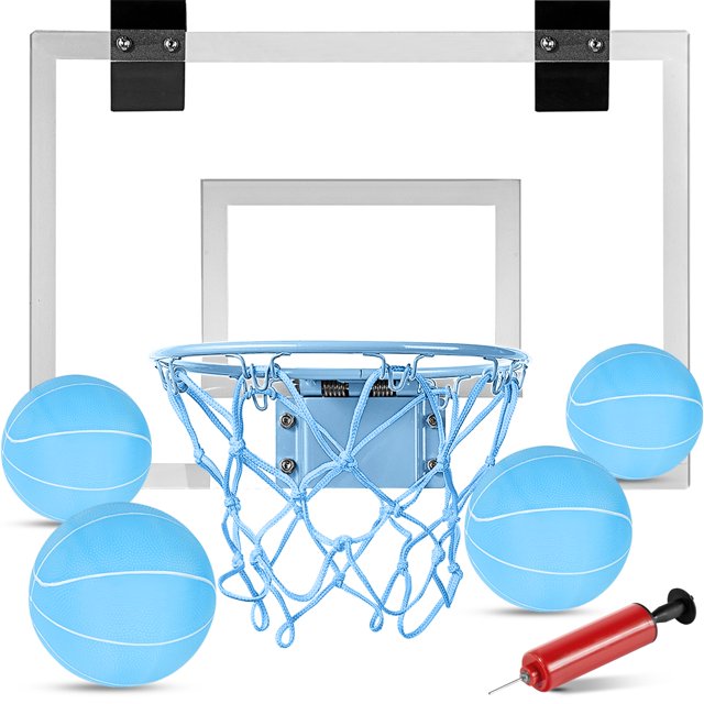 Mini aro de baloncesto Ropoda que brilla en la oscuridad para interior
