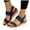 Blue, variant on Women's Espadrilles Wedge Slingback Sandals Comfortable Stretchy Platform Walking Summer Shoes for Work