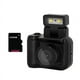 thumbnail image 1 of Cámara Mini SLR Cmos de 128 GB con Luz de Flash y Base de Carga, Grabadora de Video Portátil DV 1080P con Pantalla LCD Negra, 1 of 5