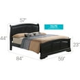 thumbnail image 2 of Glory Furniture Louis Phillipe G3150C-FB2 Black Full Bed, 2 of 2
