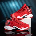 thumbnail image 2 of Kids High-Top Basketball Shoes - Boys' Athletic Sneakers with Breathable Mesh, 2 of 12