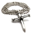 thumbnail image 3 of Nail Cross Necklace (aathree) On Ball Chain, 3 of 6