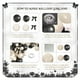 thumbnail image 4 of Kit de guirnaldas con forma de arco de globos LANGASQUE Coquette, color negro y blanco, 158 unidades, 4 of 8