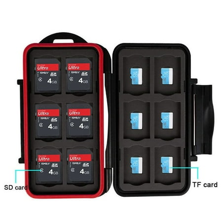 Sd Kfz.171 Panther TSV Tough Water Shock Resistant Protector Memory Card Carrying Case &12 Micro SD TF Cards for 12 SD ()