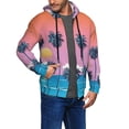 thumbnail image 2 of Naloa Beach with Palm Trees Men’s Hoodies, Zip up Hoodie, Sweatshirts,Hoodies for Men Sizes S-3XL-X-Large, 2 of 5