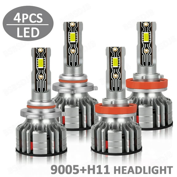 For Toyota Camry 2007-2014 LED Combo Headlight High Low Beam Bulbs 9005   H11
