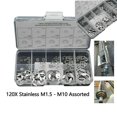 thumbnail image 3 of Ana 120X Stainless M1.5 - M10 Assorted E Clips C Circlip Kit Retaining Snap Ring Set, 3 of 9