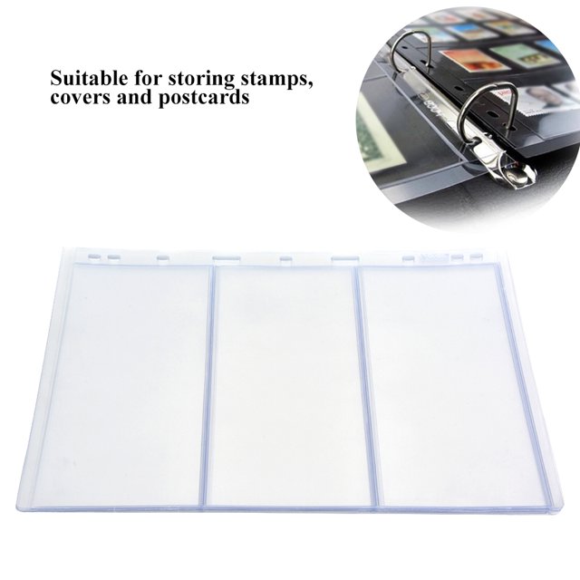 Album Page Collection Book Sheet 10Pcs Album Page Sheets Universal 9-Holes For Standard Collection Book