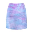 thumbnail image 2 of ZHOGXU Women's Athletic Skirt With Built In Shorts High Waist Tie Dye Comfortable Stretchy Sports Training Skirts For Running Tennis Workouts,Purple,L, 2 of 5