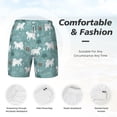 thumbnail image 5 of Lsque Mens Swim Trunks whiter Snow bear Print Pattern - Bathing Suit Compression Liner - Beach Swim Shorts Swimwear - (S-3XL) - Stretch Quick Dry -Small, 5 of 9