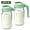 Green, variant on WLGJL 32oz Glass Pitcher with Lid & V-shaped Pour Spout - 1 Quart Breastmilk Pitcher Double Leak Proof, Creamer Container for Sun Tea, Juice, Cold Brew Coffee, Breastmilk Storage Container(2pack)