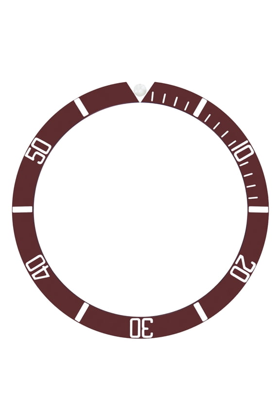 REPLACEMENT BEZEL INSERT BROWN FOR WATCH 36.50MM X 30.40MM