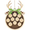 thumbnail image 2 of Personalized Family Christmas Ornament 2022 Custom Names Available Wooden Christmas Tree Ornament with Rope Christmas DIY  Hanging Wooden Custom Name Ornament, 2 of 11